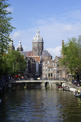 Netherlands, Amsterdam, view to St Nicholas - HOHF000228