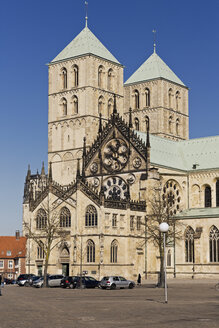 Deutschland, Nordrhein-Westfalen, Münster, Blick auf den Dom - MS002999