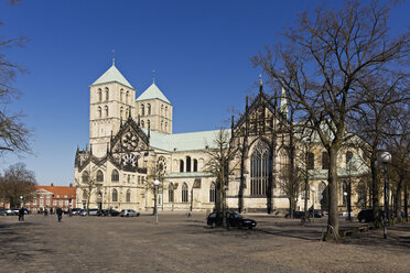 Deutschland, Nordrhein-Westfalen, Münster, Blick auf den Dom - MS002998