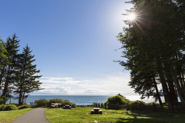 Canada, British Columbia, Vancouver Island, Picnic area at French Beach Provincial Park - FO005250