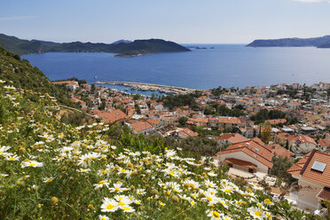 Turkey, Antalya Province, View from Kas to Kastellorizo Island - SIEF004402