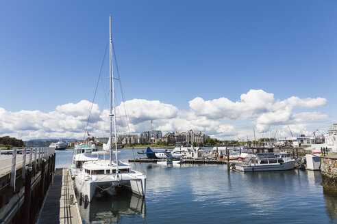 Kanada, Britisch-Kolumbien, Victoria, Hafen mit Wasserflugzeug - FO005328