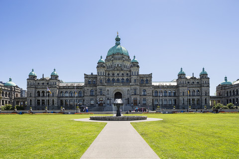 Kanada, Britisch-Kolumbien, Victoria, Parlamentsgebäude, lizenzfreies Stockfoto