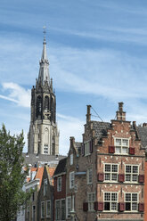 Niederlande, Delft, Stadthäuser und Nieuwe Kerk - ELF000430