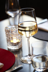 White wine glass in a restaurant - BME000001