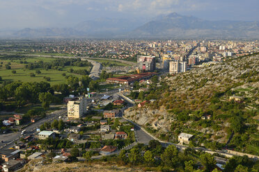 Albanien, Shkodra, Blick von der Burg Rozafa - ES000537