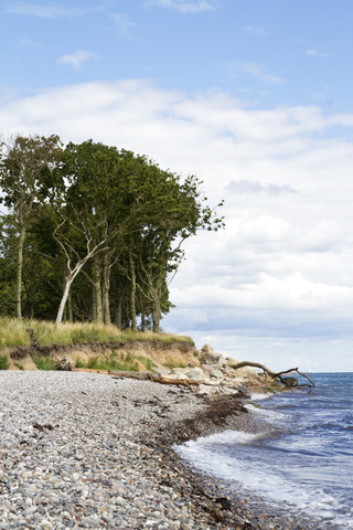 Dänemark, Langeland, Strand an der Ostsee, lizenzfreies Stockfoto