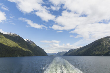 Kanada, Britisch, Kolumbien, Vancouver Island, Inside Passage - Port Hardy, Prince Rupert, Heck einer Fähre - FOF005342