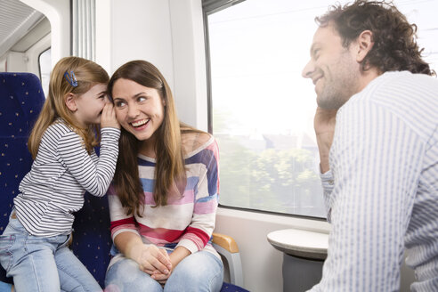 Glückliche Familie in einem Zug - KFF000269