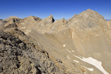 Türkei, Anti-Taurus-Gebirge, Aladaglar-Nationalpark, Yedigoeller-Hochebene, Blick zum Demirkazik-Gipfel - ES000570