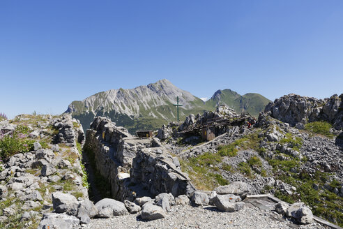 Österreich, Kärnten, Karnische Alpen, Freilichtmuseum am Plöckenpass - SIE004462