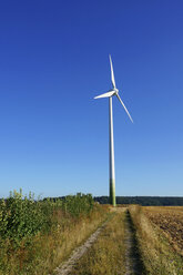 Germany, North Rhine-Westphalia, Herford, wind turbine - HOH000241