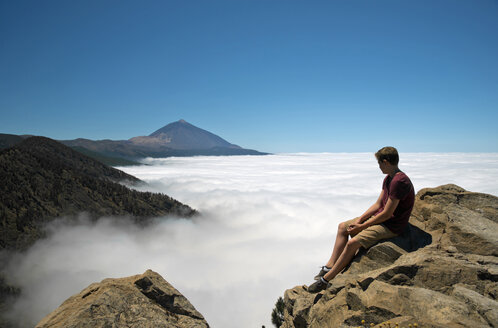 Spain, Canary Islands, Tenerife, Teide National Park, view from Las Canadas del Teide at Pico de Teide - WGF000052