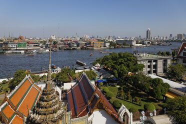 Thailand, Bangkok, Blick vom Tempel Wat Arun - GF000265