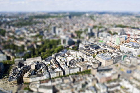 Deutschland, Hessen, Frankfurt, Tilft-shift Ansicht der Frankfurter Börse - AMF000934