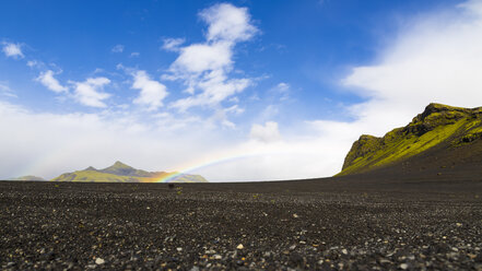 Iceland, Kirkjubaerklaustur, Rainbow - STSF000145