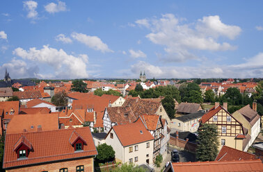 Deutschland, Sachsen-Anhalt, Stadtbild von Quedlinburg - ALE000073