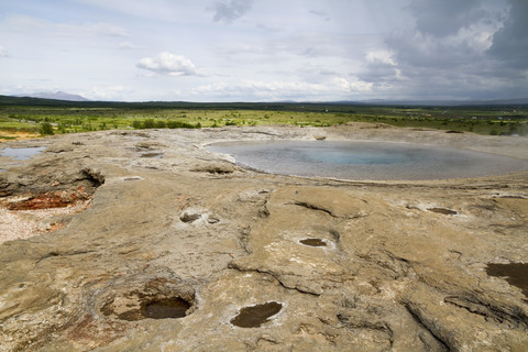 Island, Strokkur Geysir, lizenzfreies Stockfoto