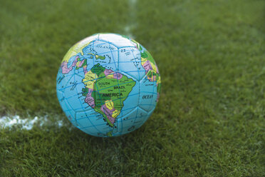 Soccer ball on football ground - TCF003584