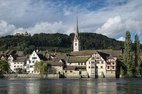 Schweiz, Kanton Schaffhausen, Altstadt von Stein am Rhein - EL000495