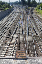 Deutschland, Ulm, Eisenbahnschienen - HAF000233