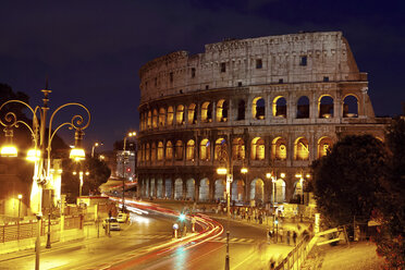 Italy, Rome, Colosseum by night - STD000031