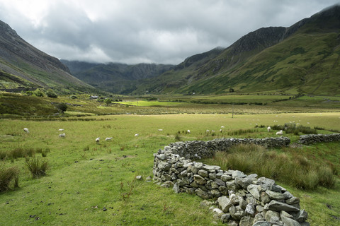 Großbritannien, Wales, Gwynedd, Ogwen Valley, Snowdonia National Park, lizenzfreies Stockfoto