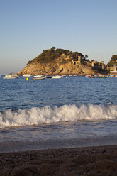 Spain, Catalonia, La Selva, Costa Brava, Blanes, view to Tossa de Mar - WIF000138