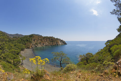 Türkei, Lykien, Olympos-Nationalpark, Blick über die Küste - SIEF004534