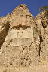 Iran, Fars, Naqsh-e Rostam, sassanidisches Relief von König Bahram II - ES000603