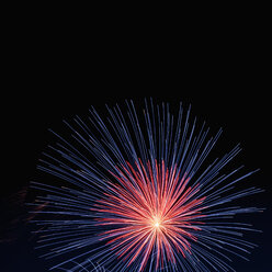 Fireworks exploding in the sky at night - KJF000274