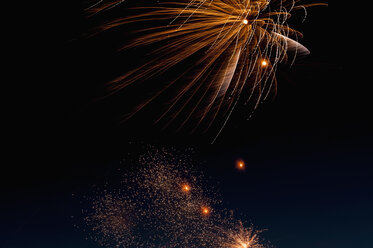 Fireworks exploding in the sky at night - KJF000265