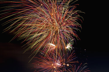 Fireworks exploding in the sky at night - KJF000266