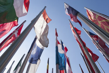 Germany, Munich, Flags in front of the German Patent Office - TCF003604