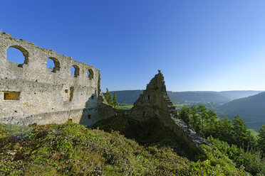 Deutschland, Bayern, Oberbayern, Enkering, Anlauter-Tal, Burgruine Rumburg - LB000391