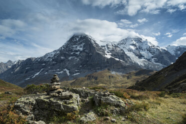 Switzerland, Berner Alps, Eiger and Moench, right Jungfraujoch - EL000569