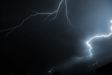 Germany, Offenbach, Lightning at night - TLF000736