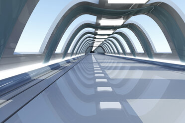 Architecture visualization of an empty hallway, 3D rendering - SPCF000006