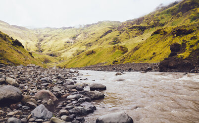 Skoga river and landscape of south Iceland - MBEF000765