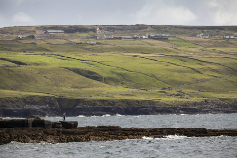 Irland, County Clare, Coastal landscape near Doolin stock photo