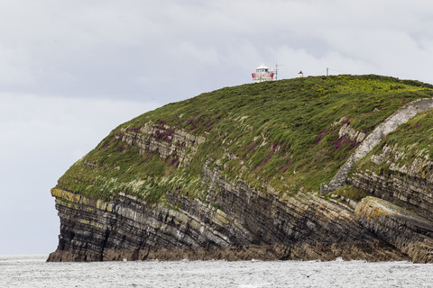 Irland, County Clare, Coastal landscape at the river Shannon estuary stock photo