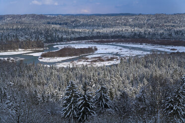 Deutschland, Oberbayern, Fluss Isar bei Pupplinger Au, Isartal - TCF003637