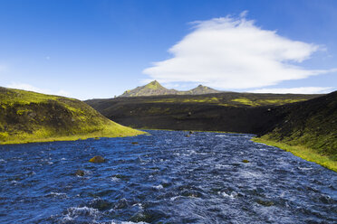 Island, Sudurland, Fluss Skafta in der Region Kirkjubaerklaustur - STSF000196