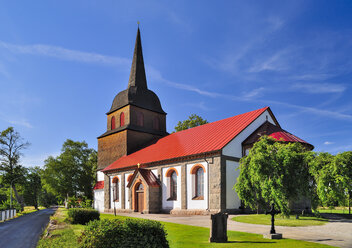 Sweden, Smaland, Kalmar laen, Vimmerby, Tuna, view to church - BT000003
