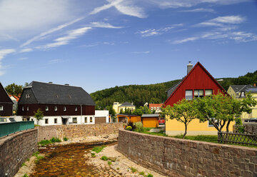 Deutschland, Sachsen, Schmiedeberg, Fluss Rote Weißeritz - BT000096