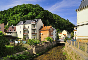 Deutschland, Sachsen, Bad Schandau, Am Fluss Kirnitzsch - BTF000119