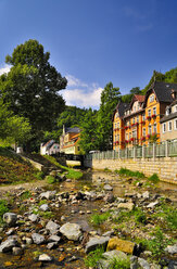 Germany, Saxony, Tharandt, At brook Schloitzbach - BTF000139