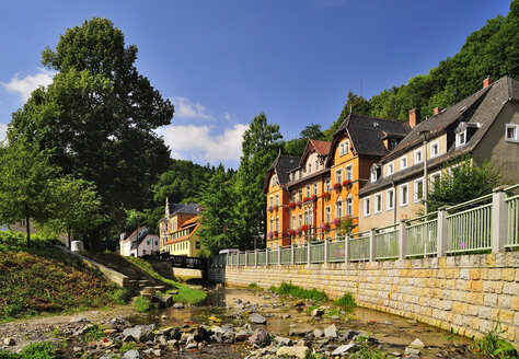 Germany, Saxony, Tharandt, At brook Schloitzbach - BTF000140