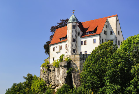 Deutschland, Sachsen, Hohnstein, Burg Hohnstein, lizenzfreies Stockfoto