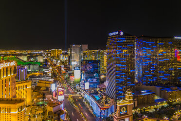 USA, Nevada, Las Vegas at night - ABAF001049